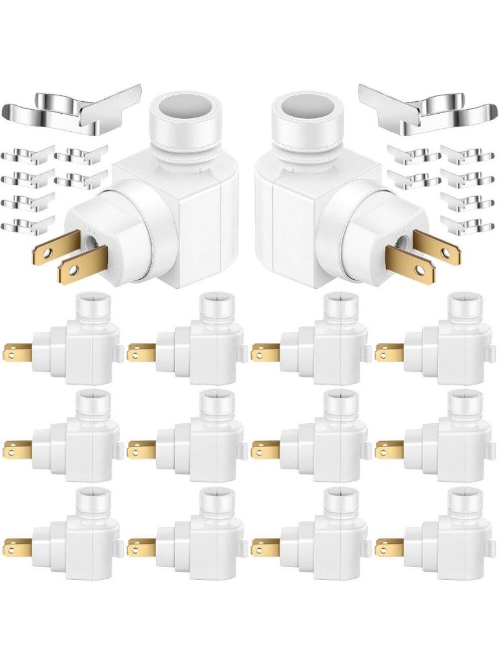 12 Sets 360° Plug-In Night Light Module | Adjustable Brightness & Energy